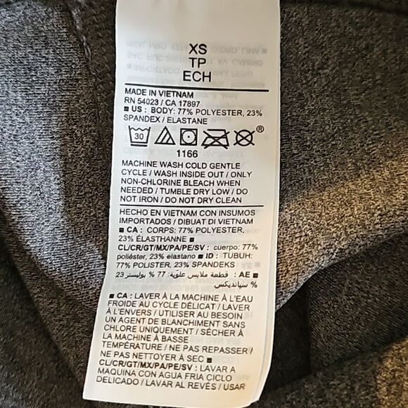 Old Navy High Rise Powersoft Leggings Side Pockets 7/8 Length Gray Size XS NWT - Picture 9 of 9